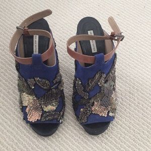 Dries Van Noten beaded Heels